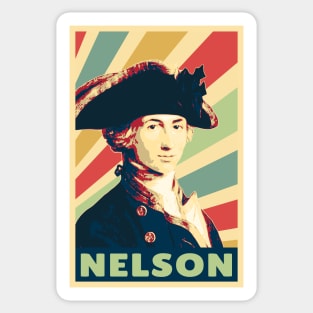 Horatio Nelson Vintage Colors Sticker